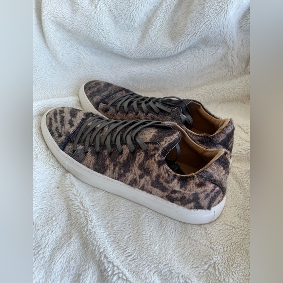 NWOT John Varvatos Reed Genuine Calf Hair Low Top Sneaker Size 12 - Picture 6 of 14